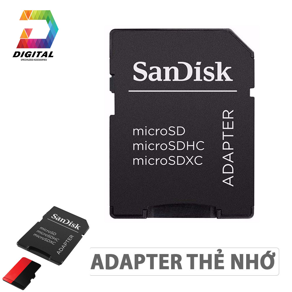 Adapter Thẻ Nhớ Sandisk Chuyển Đổi Thẻ Nhớ Micro SD Sang Thẻ Nhớ