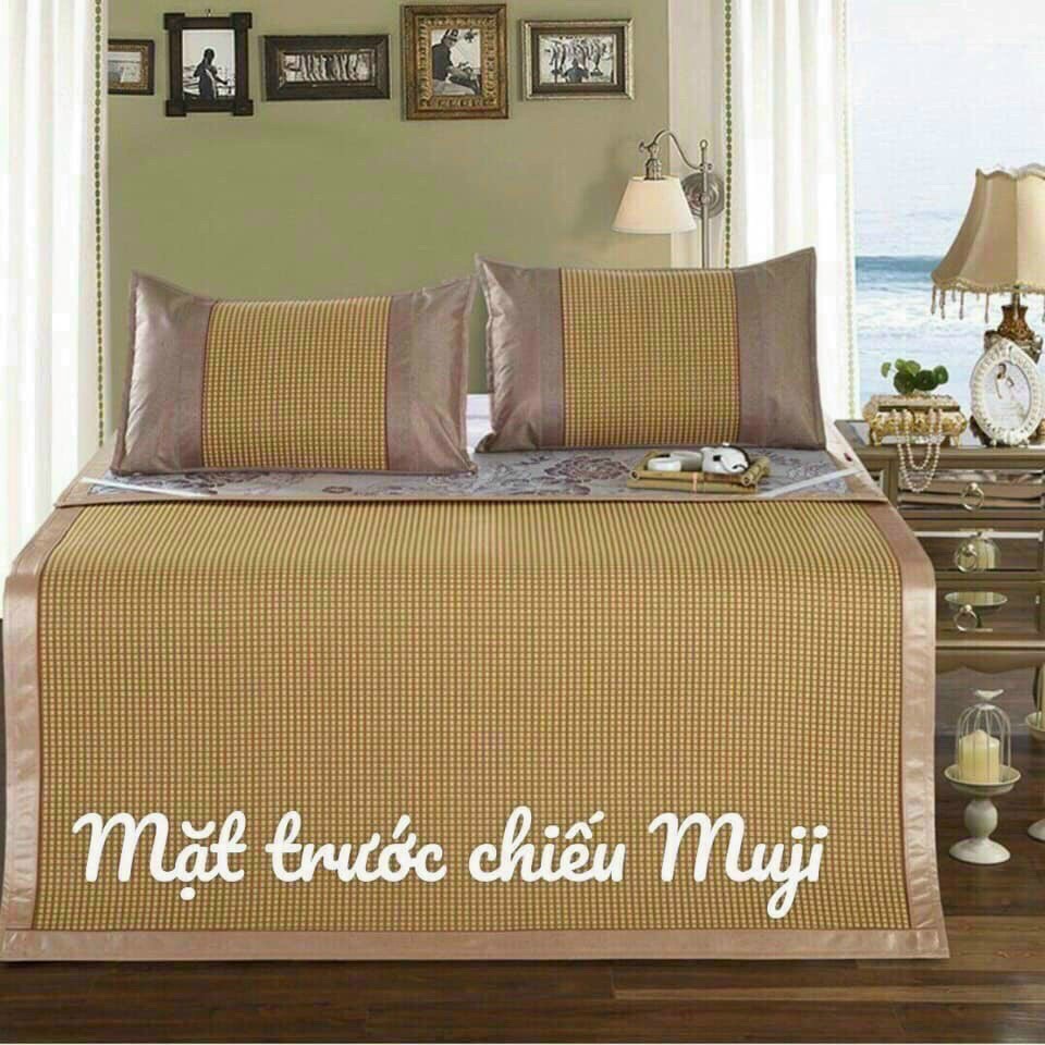 Chiếu mây điều hòa Muji cao cấp 2 mặt mây lụa
