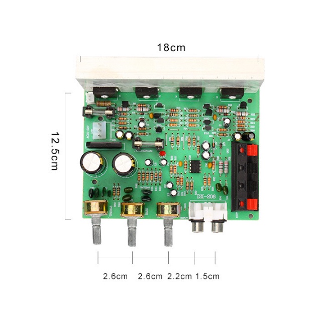 Mạch Khuếch đại công suất DX 0206 class AB 2*120W