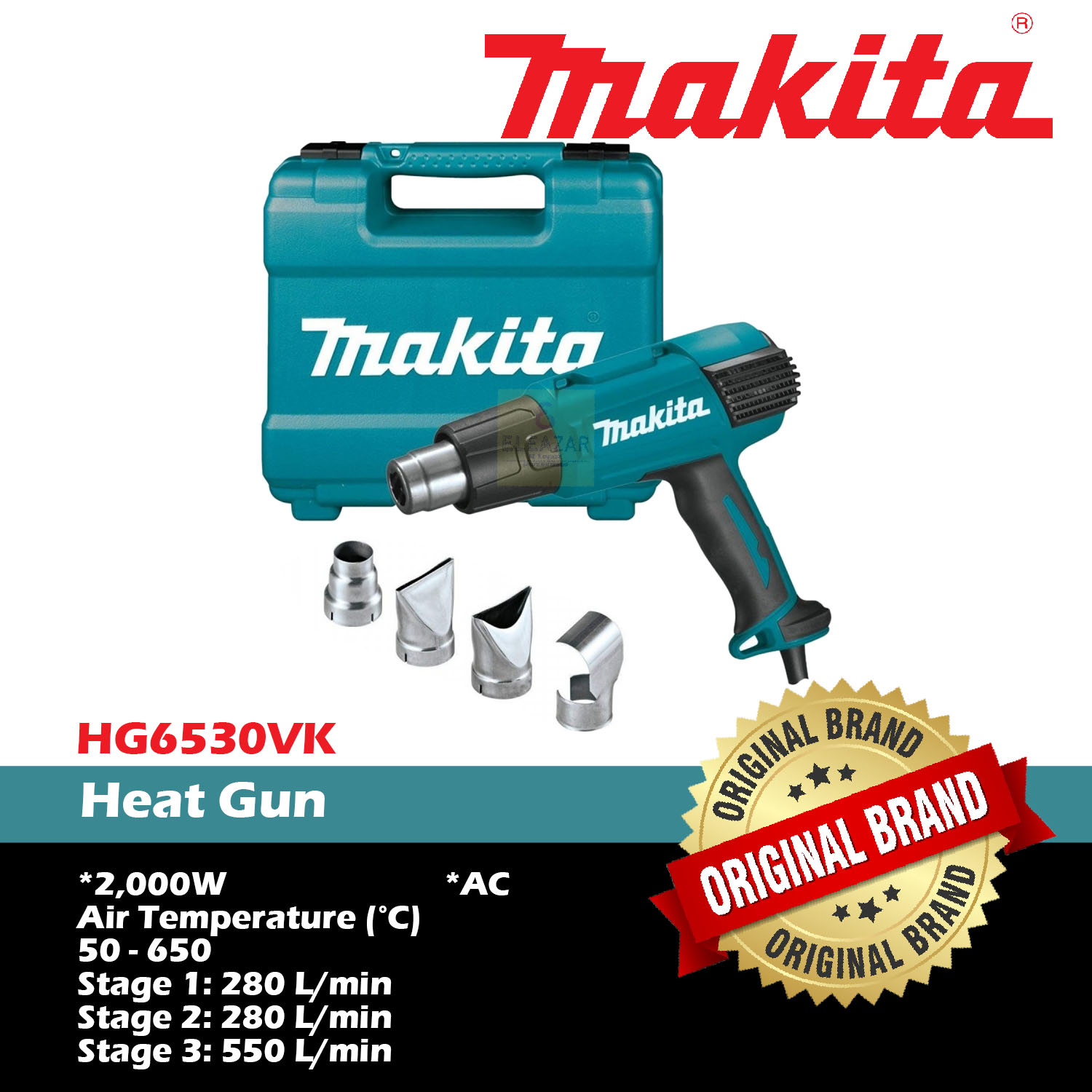 Makita Heat Gun 2000w [HG6530VK] Lazada PH
