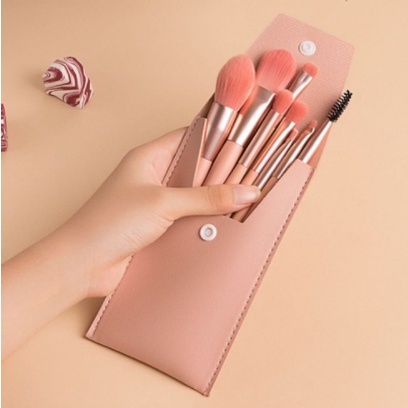 Set cọ trang điểm 8 món Zznez Mini Brush kèm túi đựng