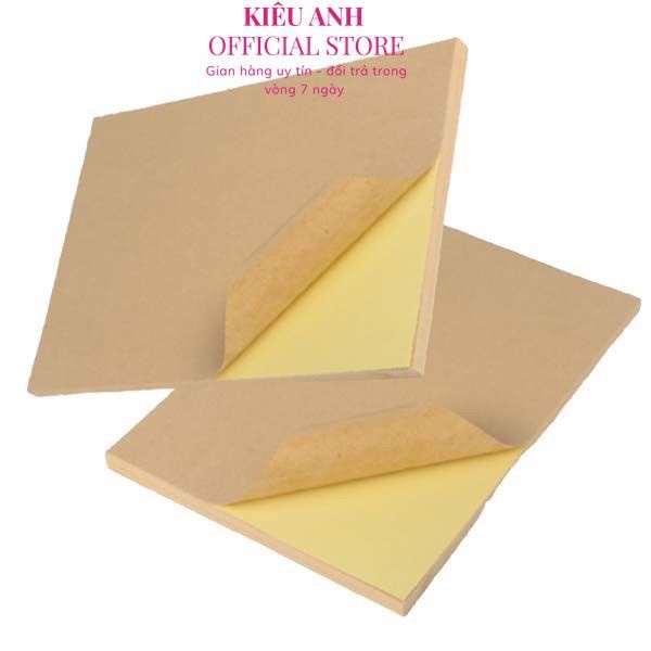 Đề can da bò a4 can đế xi măng có bề mặt in nhám a4 100 tờ/1tập