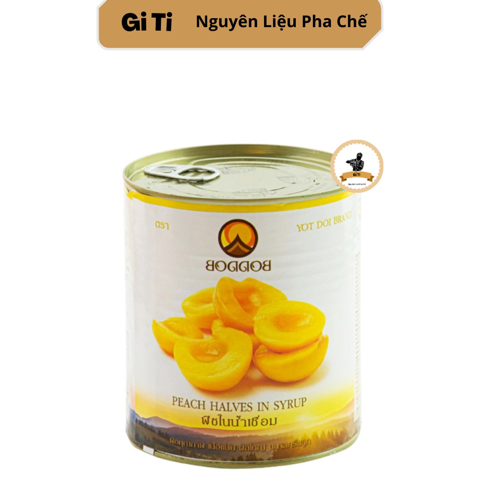 Đào ngâm thái lan boddob lon 820g
