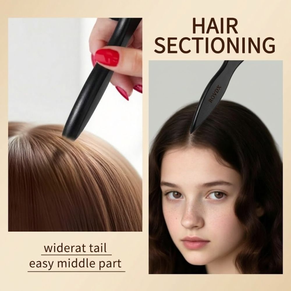 Professional Slick Back Hair Brush Unisex Smoothing Flyaways ...