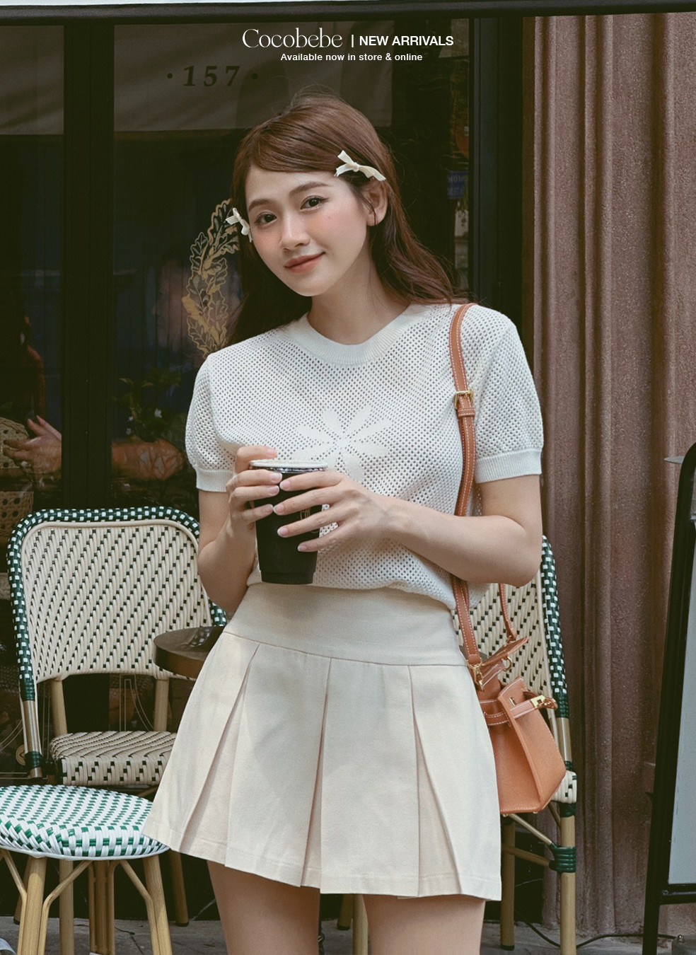 Áo len tay ngắn COCOBEBE LOIS TOP