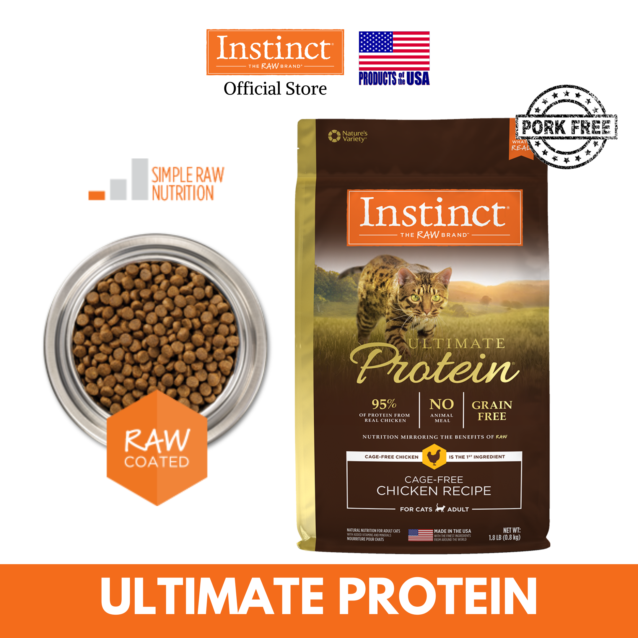 instinct ultimate protein cat