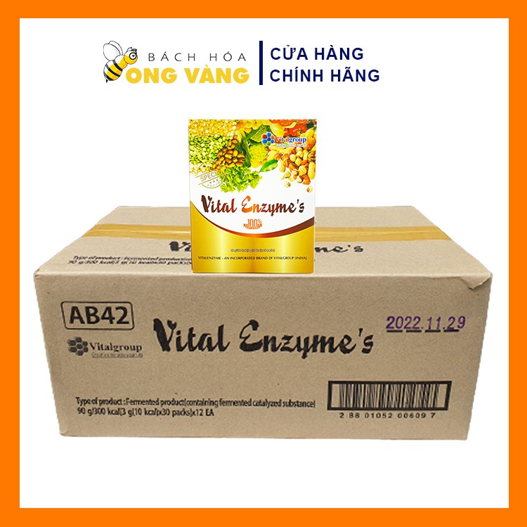 1 thùng 12 hộp Vital Enzyme s cửa sổ vàng chính hãng Hàn Quốc