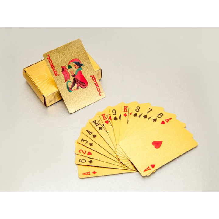 Bộ bài tây mạ 24k