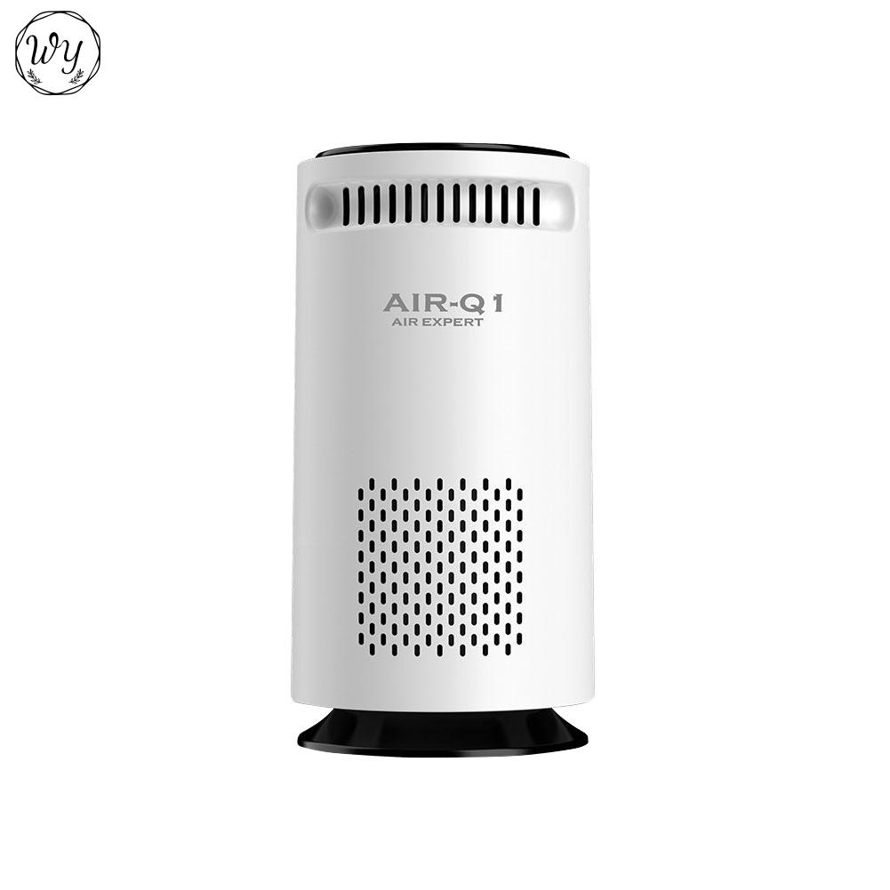 WY Portable Air Purifier for Home Car Negative Ion Air Cleaner For Smoke Pollen USB Quiet Deodorizer For Household Bedroom Office Auto Car