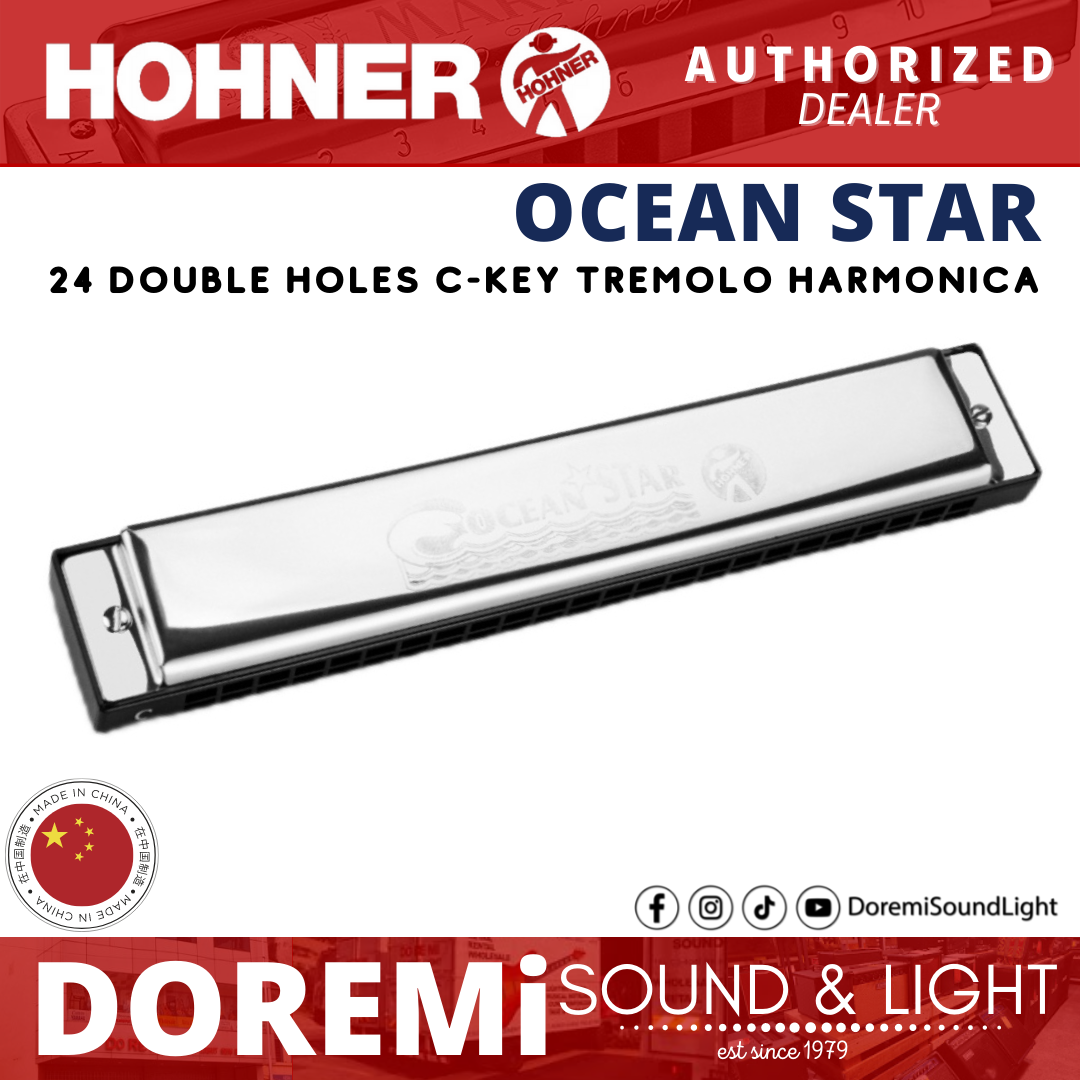 Hohner ocean star 24 on sale hole tremolo harmonica