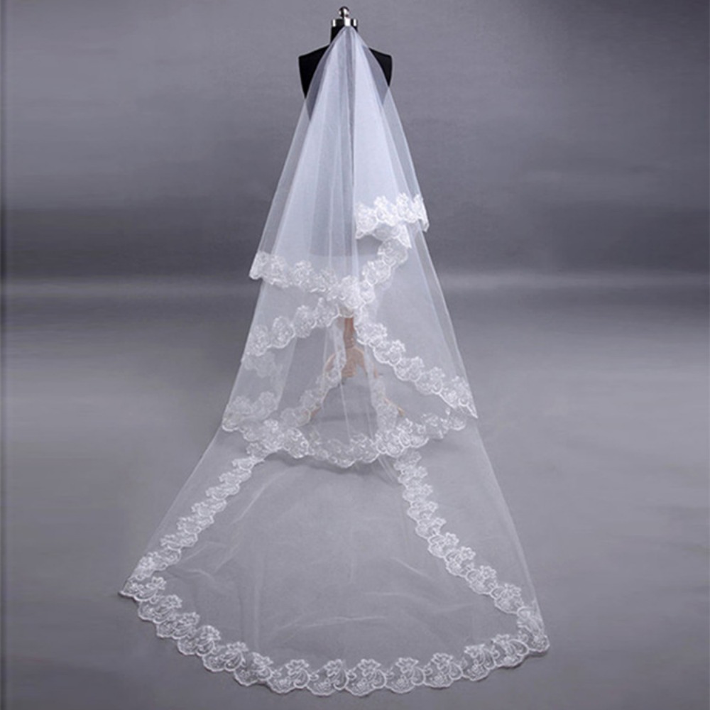 Lace%20Veil%20.5/3/5m%20Bridal%20Veil%20White%20Embroidered%20Edge%20Wedding%20Veil%20Cute%20Floral%20Tulle%20Veil%20Bridal%20Accessories%20-%20Image%209