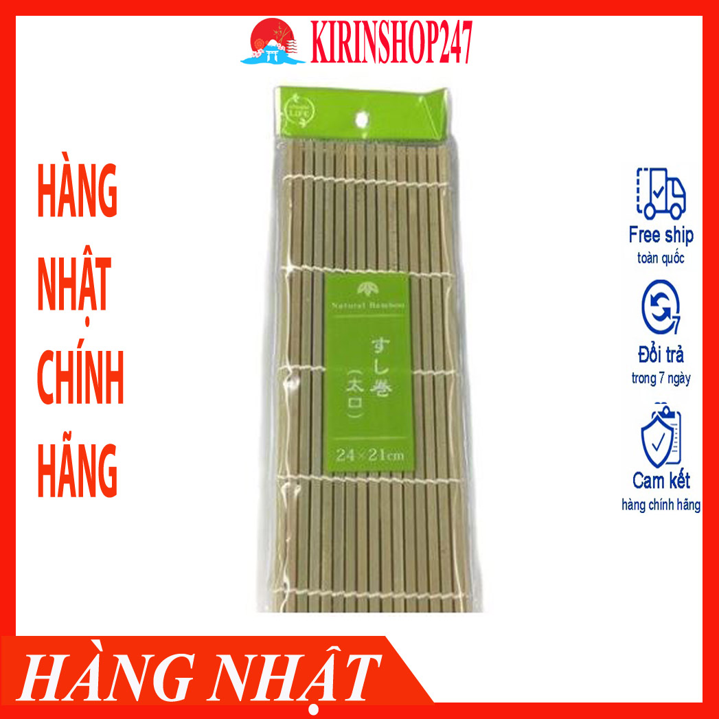 Mành cuộn Sushi bằng tre (cỡ to) Hàng Nhật