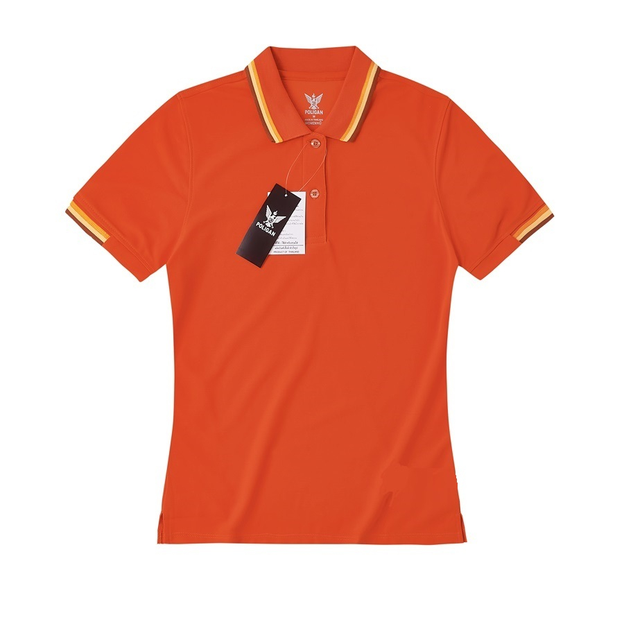 Áo Polo Nữ Poligan Nhập Khẩu thá¡ Lan (ORANGE/BROWN)