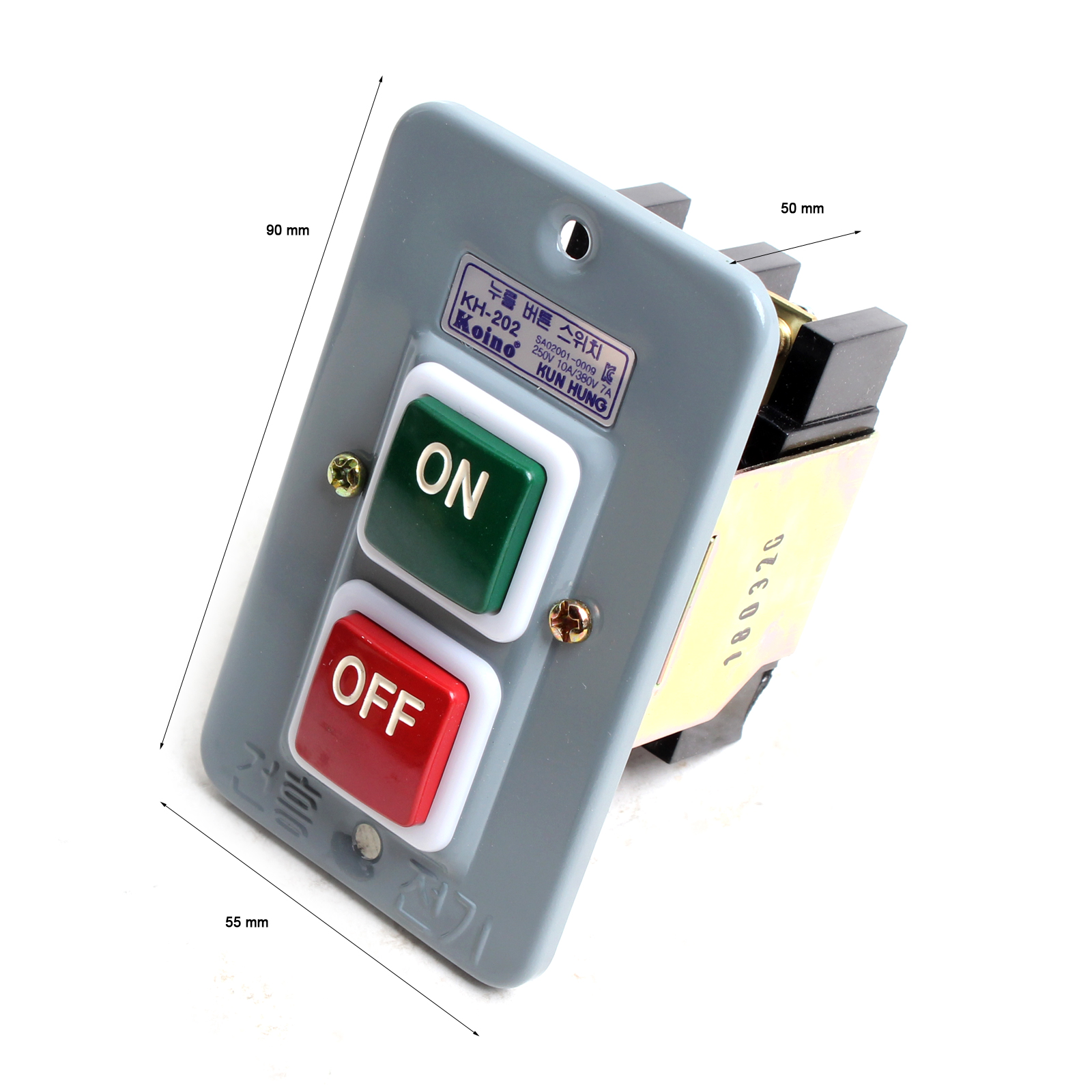 Tombol Tekan ON/OFF Mulai Berhenti 250VAC 10A, 380VAC 7A 1 Buah Buatan ...