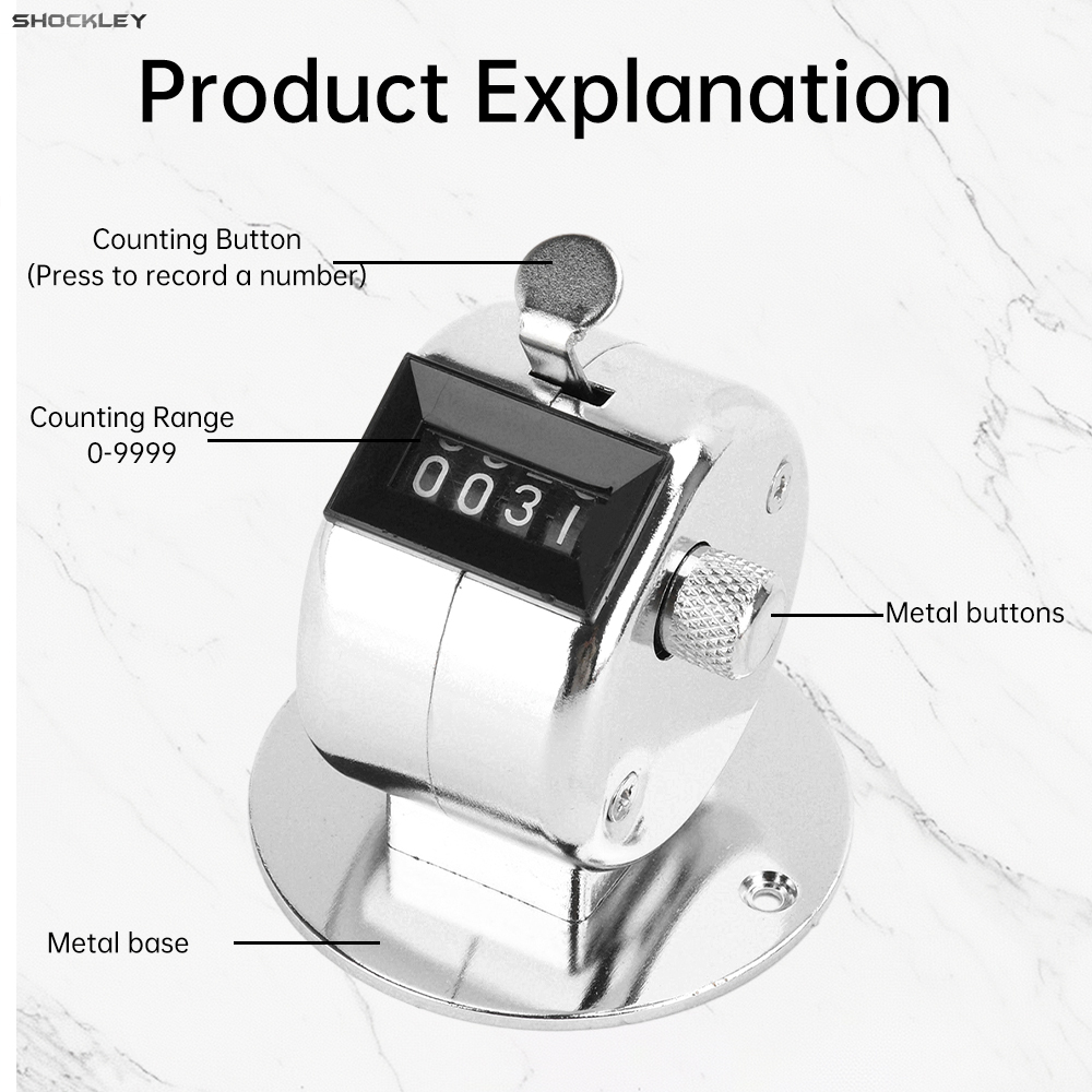 Manual mechanical counter, pedestrian flow warehouse, piece metal counting device