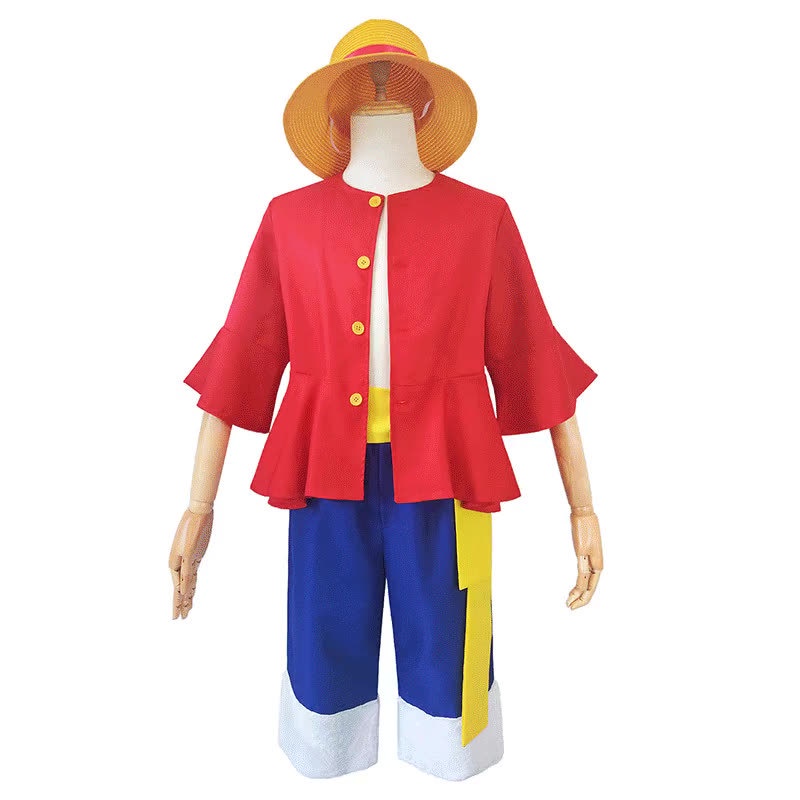 Trang Phục Cosplay Nhân Vật Monkey D Luffy Trong Phim Hoạt Hình One Piece Dành Cho Bé