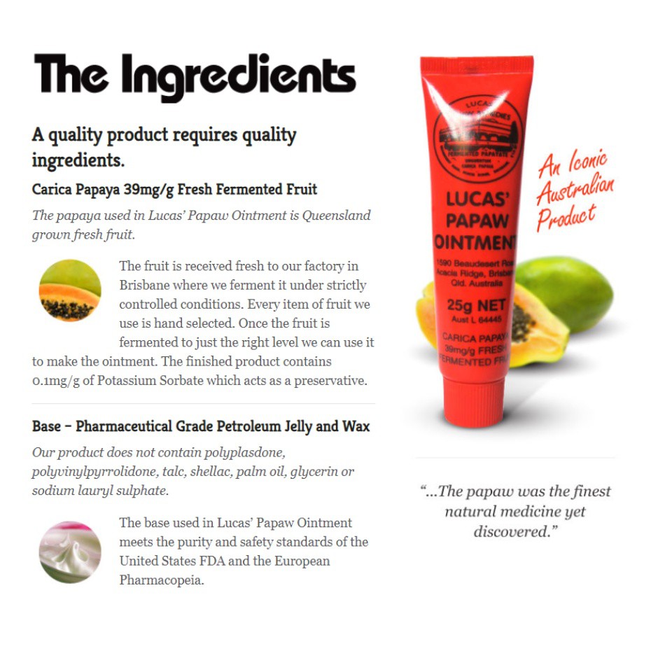 [BEST SELLER] Lucas Papaw Ointment From Australia Eczema Diaper Barrier
