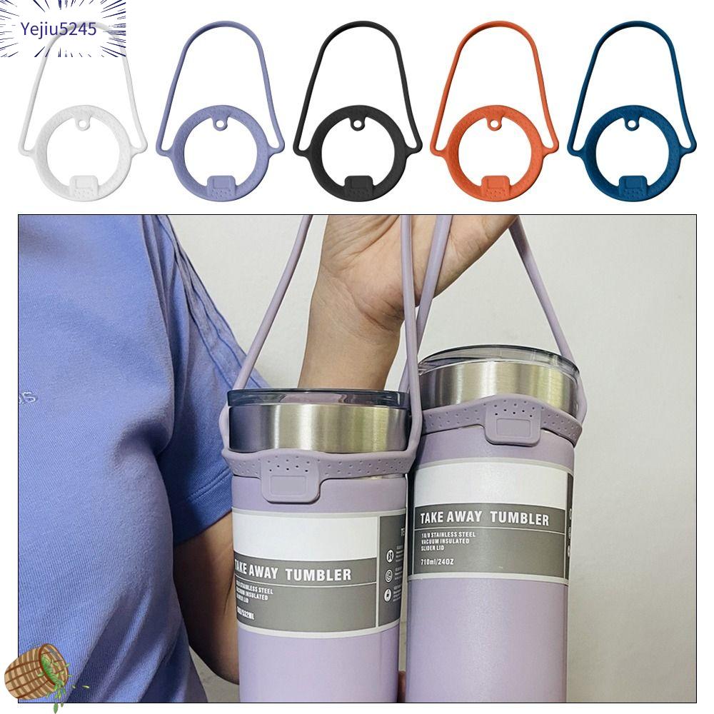 YEJIU5245 2Pcs Silicone Water Bottle Handle Keep Drinks Cold Leakproof Coffee Mug Accessory Durable Universal Insulated Tumblers for Tyeso 600ml/40oz Home Office Car