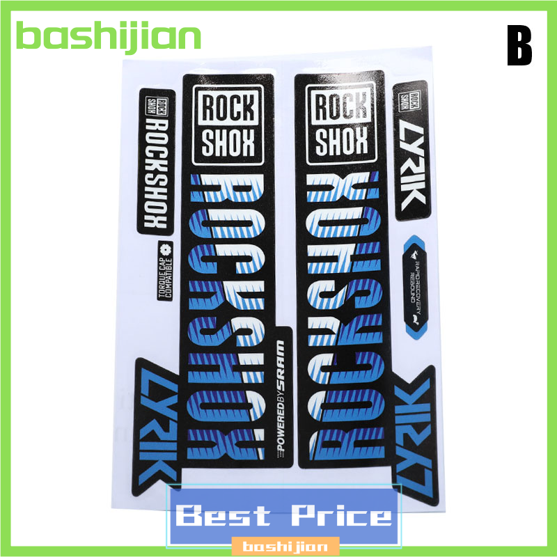 bashijian Front Fork Sticker Mountain Bike Front Shock Absorber Change Sticker Waterproof