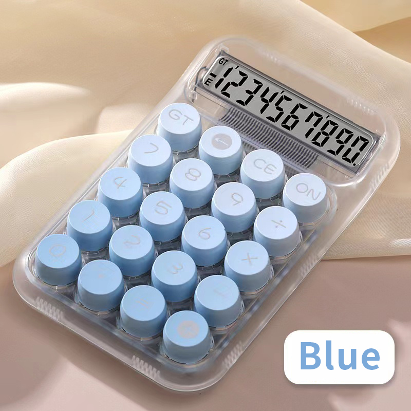 【Trick or Treat Alliance Mall】Gradient Large Button Calculator Large Screen Electronic Calculator 10 Digit Student Calculator.