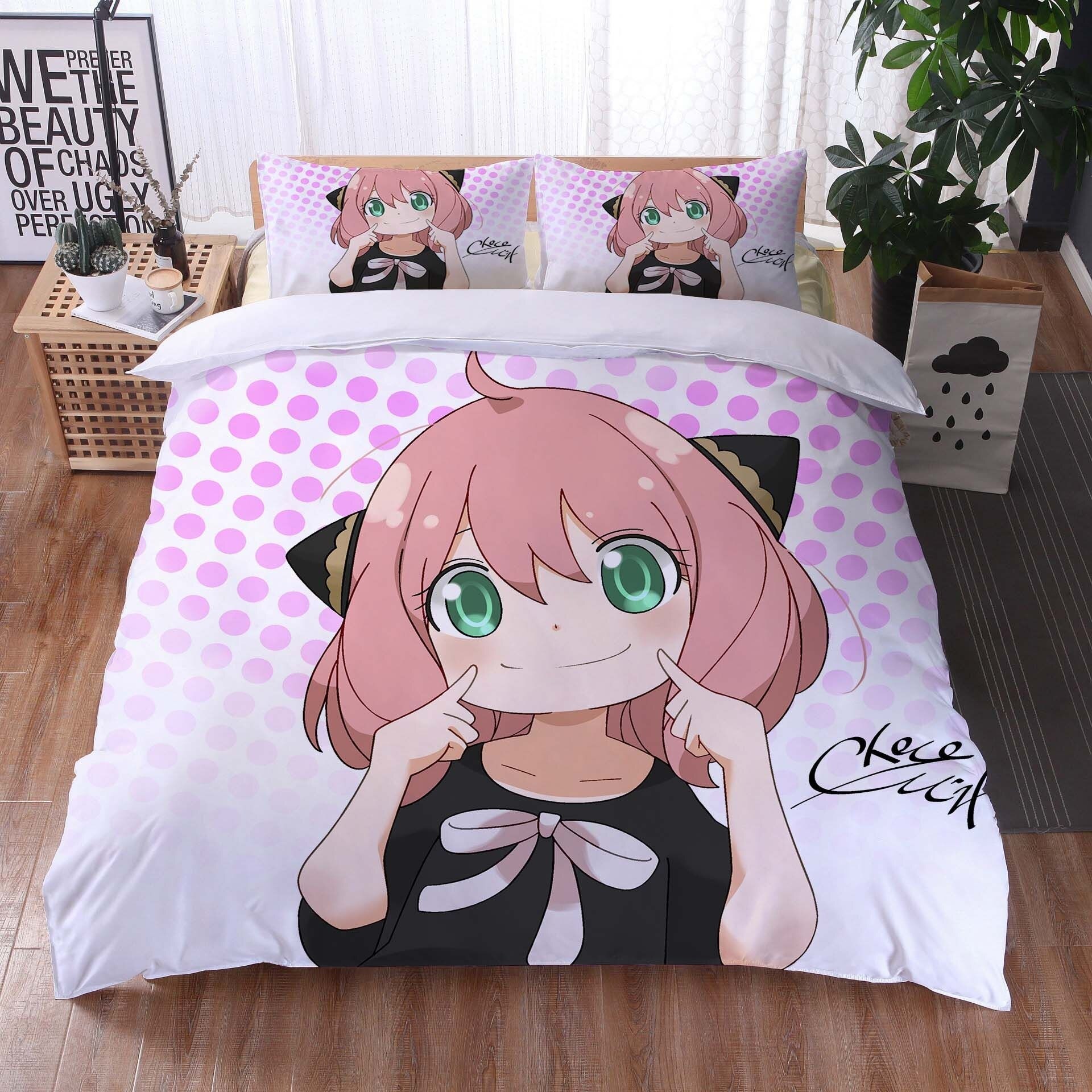 动漫床单套装 Anime Bed Sheet Set, Furniture & Home Living, Bedding & Towels on  Carousell