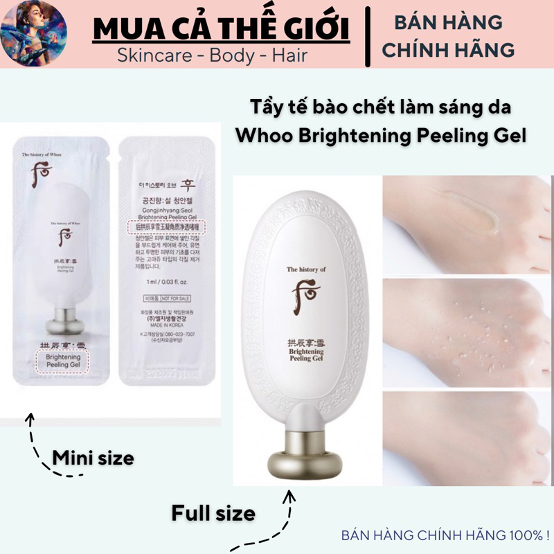 (TÚI 10 GÓI) TẨY DA CHẾT WHOO BRIGHTENING GEL