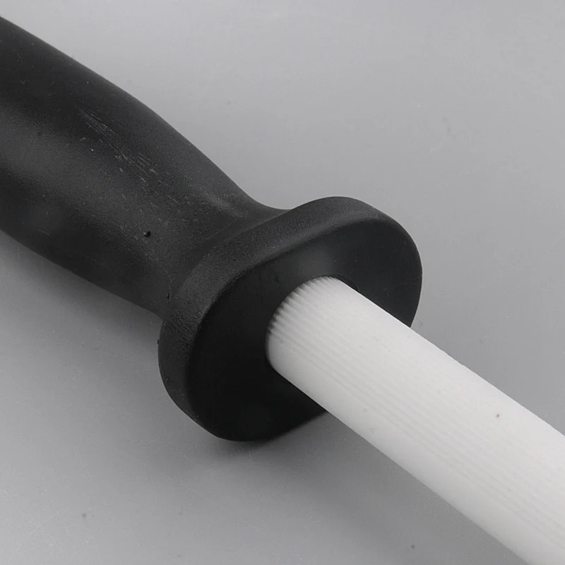 【Hot item】 Ceramic Sharping Rod Kitchen Sharpening Sticks Sharpener Handle Ceramic Sharpening Bar Tool Sharp Grinding Tool Musats