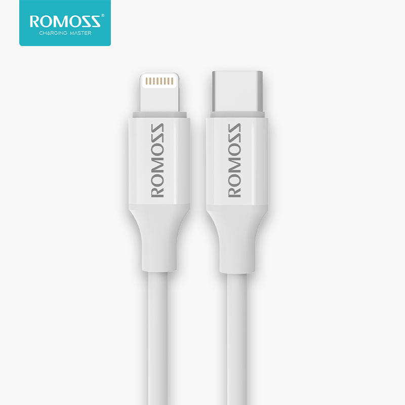 Romoss CB1723 Type C to Lightning Cable PD27W Fast Charging Lightning Cable for iPhone X 8 Plus 11 12 13 14 Pro Max Fast Charger Date Cablefor phone