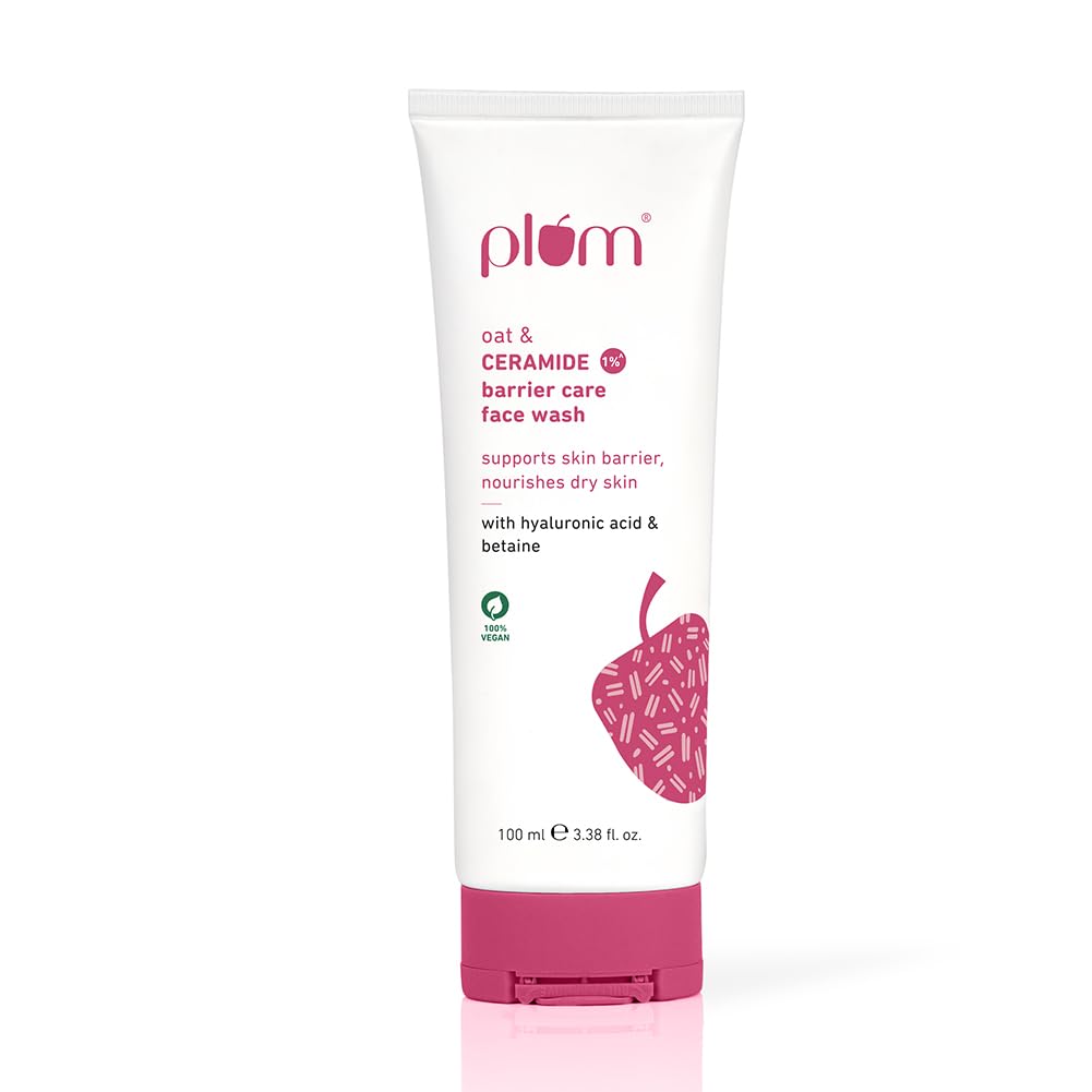 Plum%20Oat%20&%201%25%20Ceramide%20Barrier%20Care%20Face%20Wash%20%7C%20Maintains%20&%20Preserves%20Skin%20Barrier%20%7C%20Hydrates%20&%20Nourishes%20Skin%20%7C%20Sulphate-free%20&%20Non-drying%20%7C%20For%20Norm%20-%20Image%202