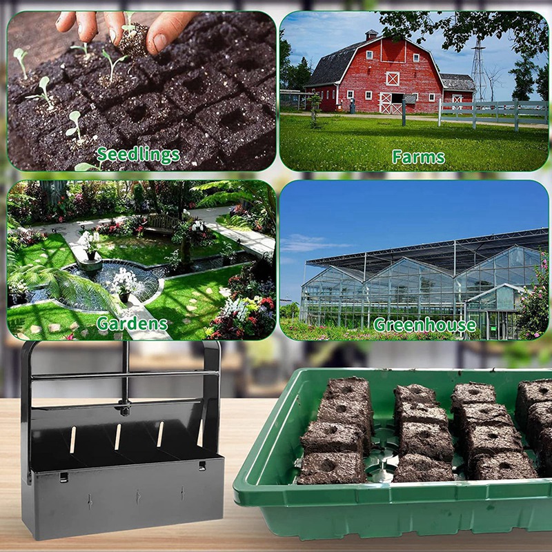 Soil Block Maker Soil Blocker with Grip Handle Soil Blocking Tool for Seedlings Garden Tools