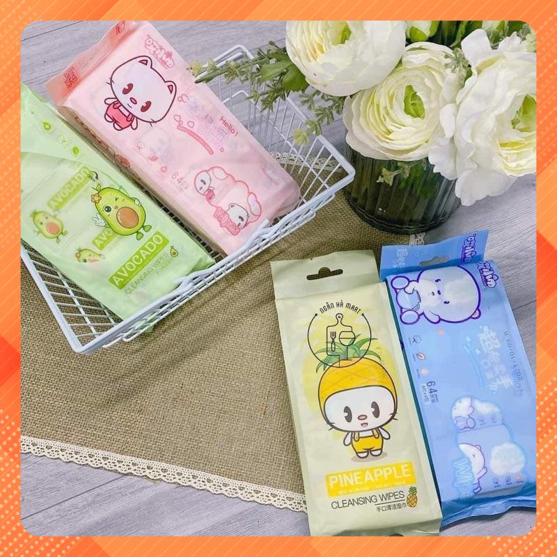 Khăn giấy ướt mini bịch 8 gói