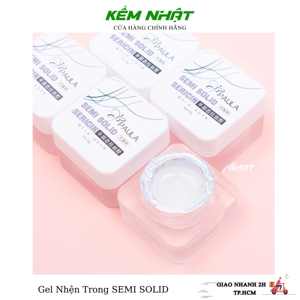 Gel nhện trong semi solid sericin paula - gel nhện trang trí móng