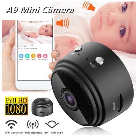 【Hàng tồn kho đã sẵn sàng】♥Miễn phí vận chuyển + COD♥A9 Mini Full-HD 1080P Nhỏ Camera Wifi IP WIFI Máy ảnh Mini quan sát ban đêm IR Camera micro cảm biến chuyển động Giá đỡ camera thẻ TF/CCTV