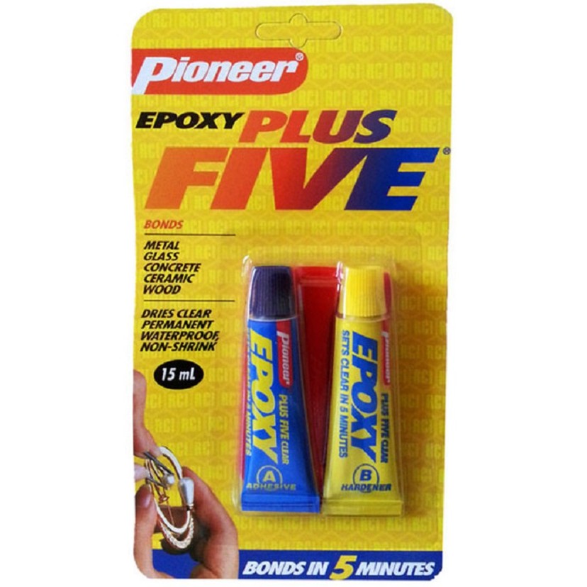Keo dán A và B trong suốt Pioneer Epoxy Plus Five