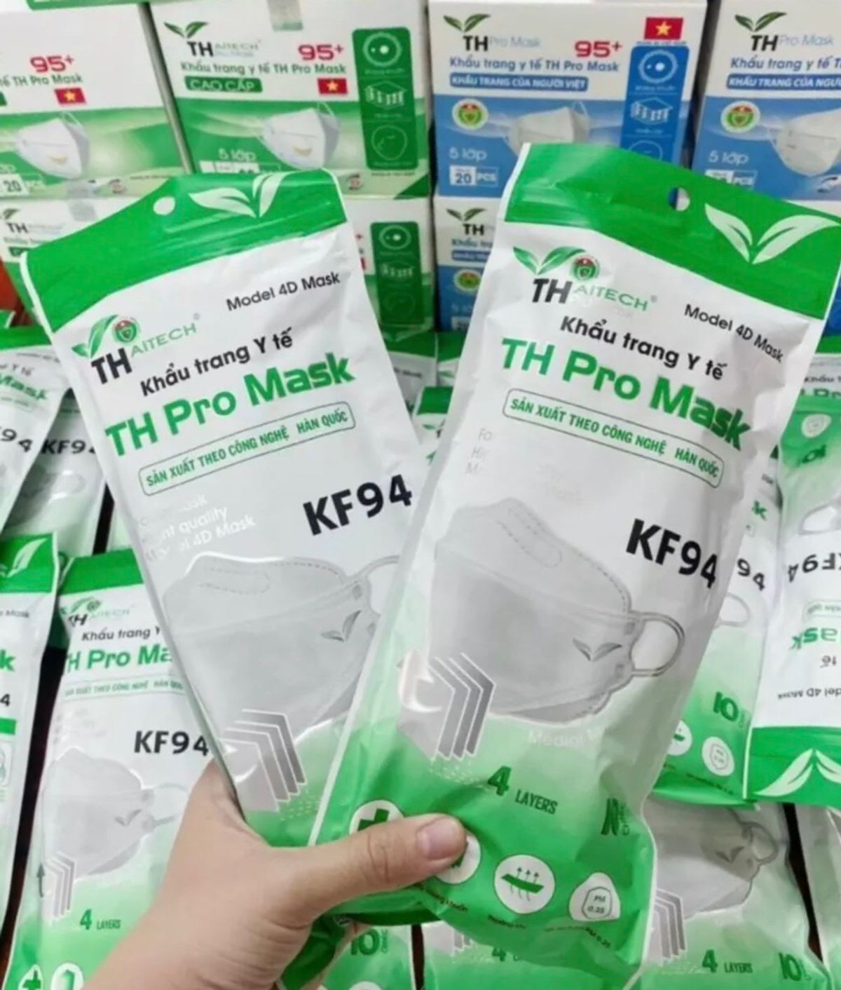 300 CHIẾC KHẨU TRANG Y TẾ KF94 TH PRO MASK 4 lớp
