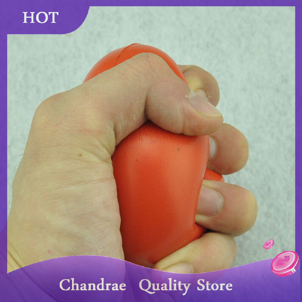 [Chandrae] Heart Shaped Exercise Stress Relief Squeeze Elastic Rubber Soft Foam Ball
