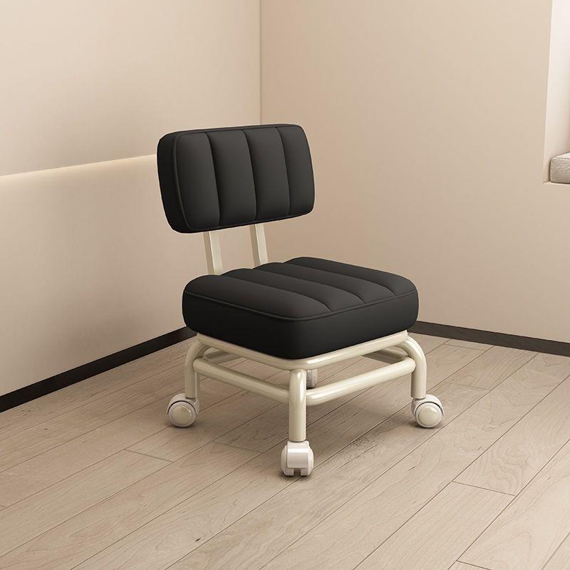 ERMO Small stool pulley low stool universal wheel toddler stool wholesale home lazy beauty sewing small chair backrest bench