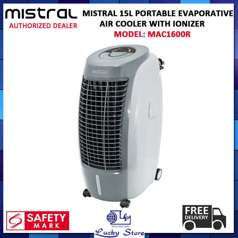 MISTRAL MAC1600R 15L 130W, PORTABLE EVAPORATIVE AIR COOLER WITH