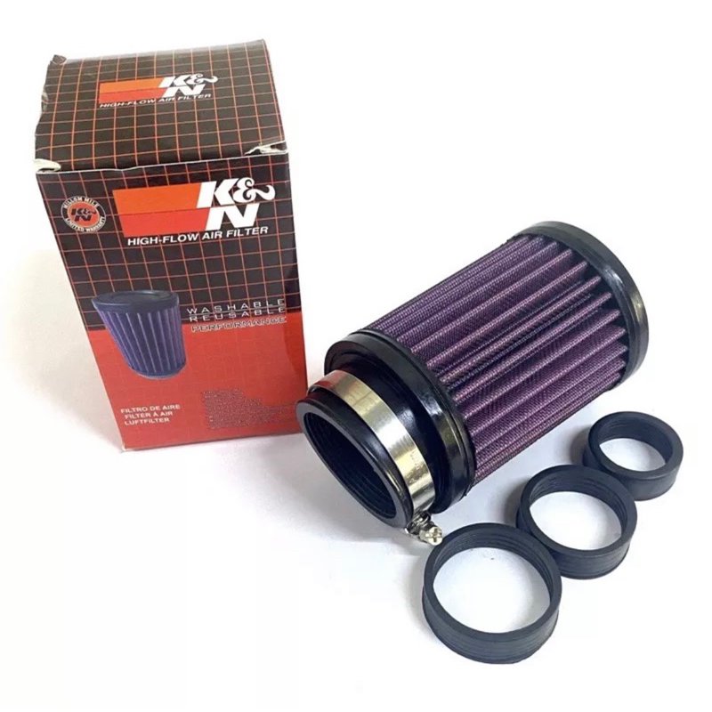 Lọc gió trụ KN 1280 - Pô e trụ K&N 1:1 ( tặng 3 đệm cao su )