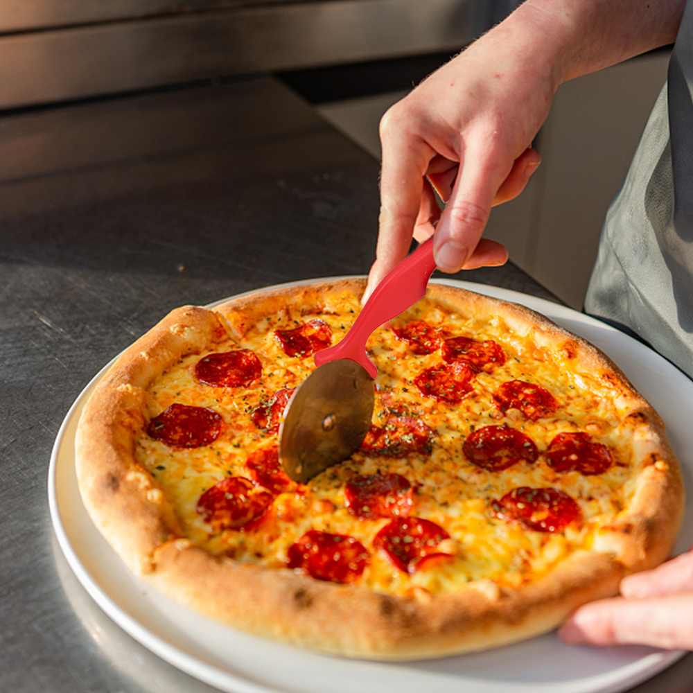 Thép không gỉ Dụng cụ cắt bánh pizza nướng bánh Máy cắt Con lăn phụ kiện nhà bếp