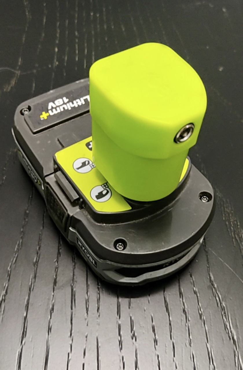 Dock Sạc Ryobi 18v Lion cho pin zin bằng adapter rời.