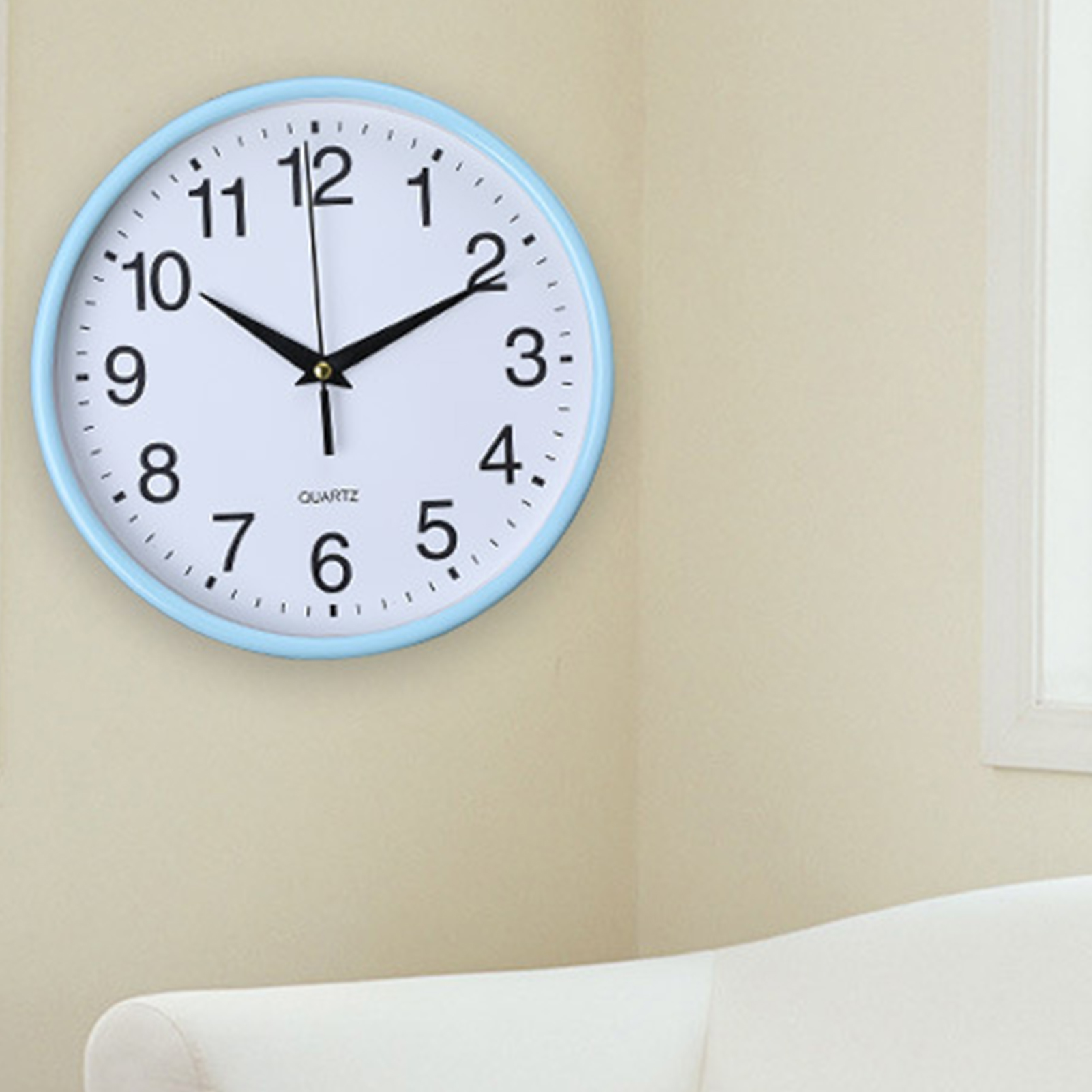 Office Wall Clock Modern Wall Clock Non-ticking Wall Clock Easy-to-read Quartz Clock for Home Decor