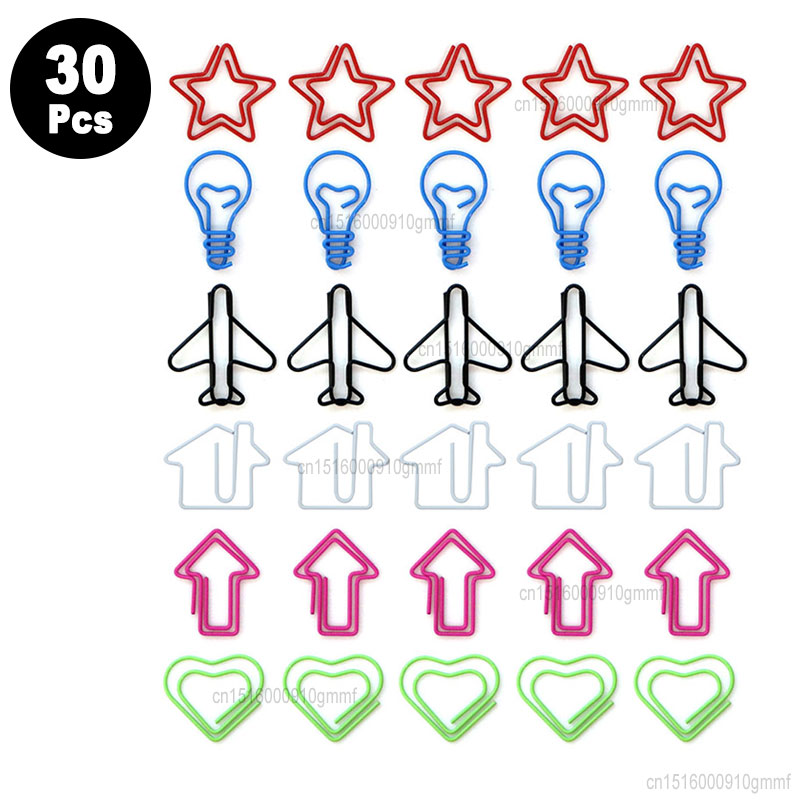 Cute Cat & Heart Paper Clips - Kawaii Filing Supplies Set, Candy Color Binder Clips For Books, Decorative School Stationery - Buy Now! From Filing Supplies - Price 27.39