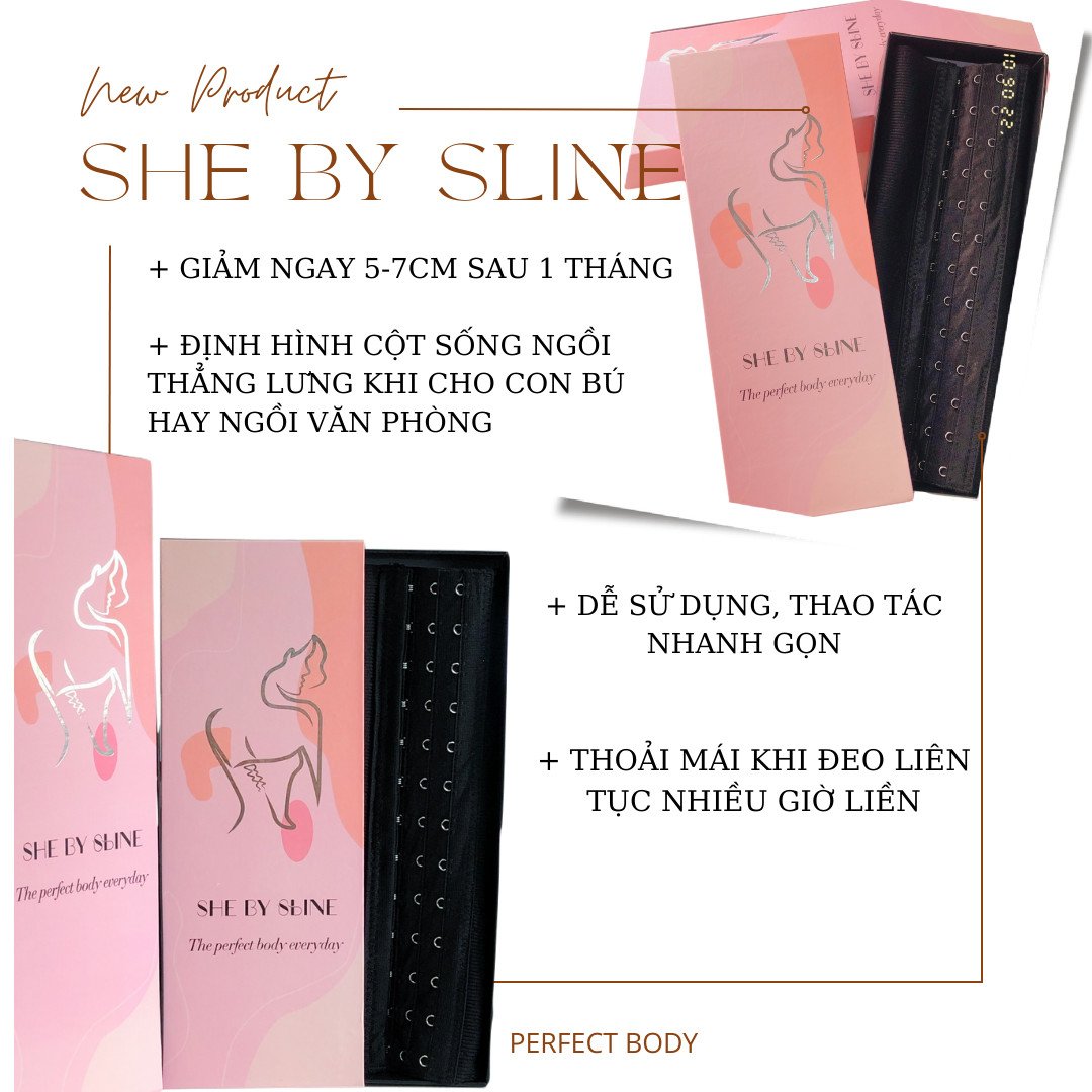 Đai nịt bụng siết eo định hình She by sline