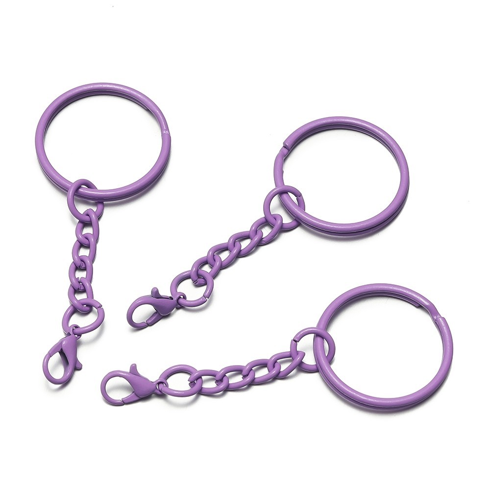 St.kunkka 5pcs10pcs 2565mm Iron Color Paint Keychain Lobster Clasp with ...