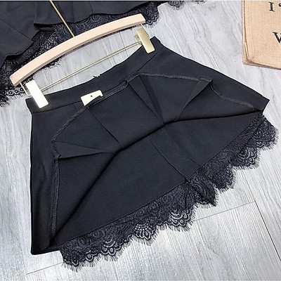Quần giả váy phối ren siêu chất