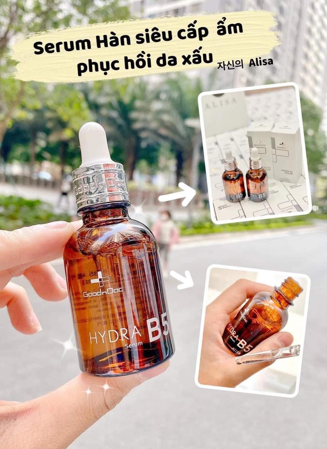 Serum B5 Goodndoc Dưỡng Da Hydra B5 30ml (có tem phụ)