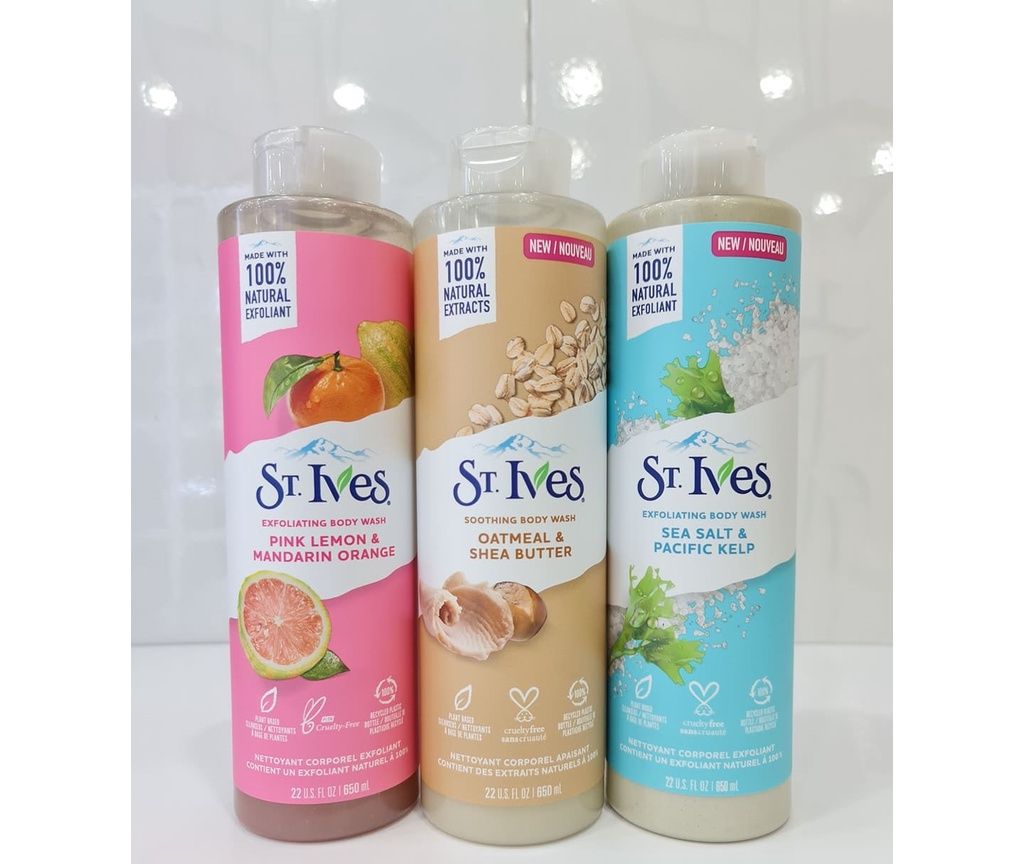 Sữa tắm tẩy tế bào chết St. Ives ( Sea Salt) 473ML