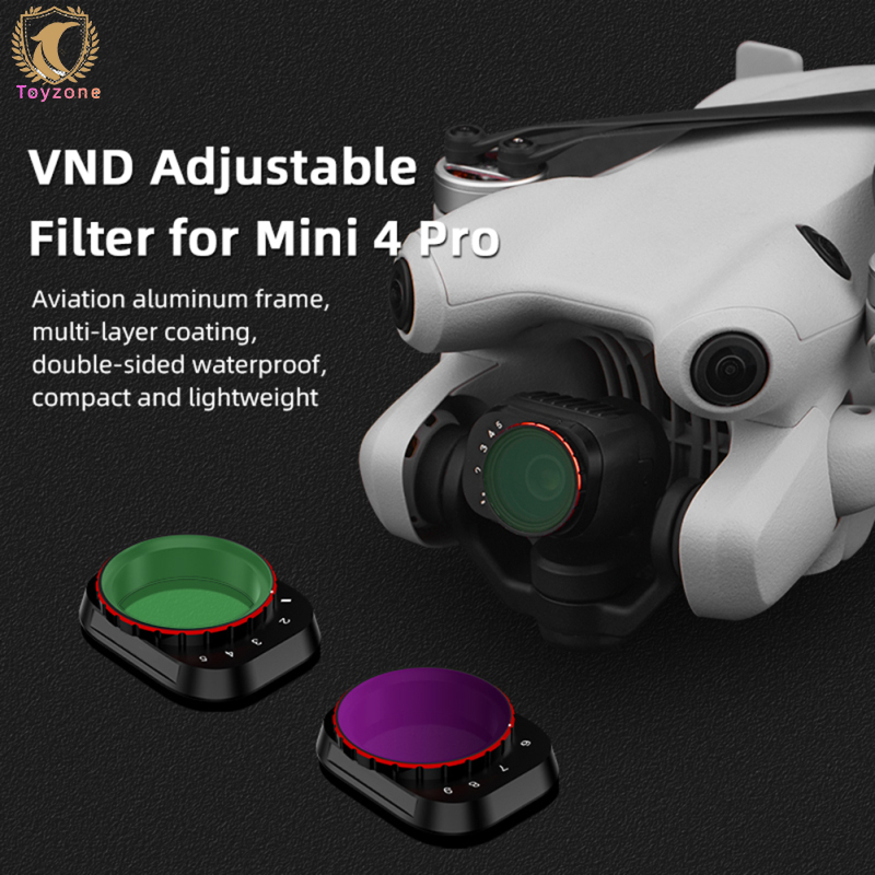 Len Filter Camera Lens Filters Easy Installing VND HD Shooting Lens Filter Accessory Compatible For DJI Mini 4 Pro Drones