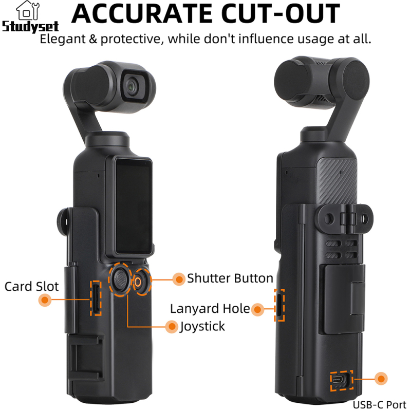 Studyset IN stock Camera Extension Adapter Portable Camera Adapter Frame Mount Extension Bracket Compatible For DJI OSMO Pocket 3